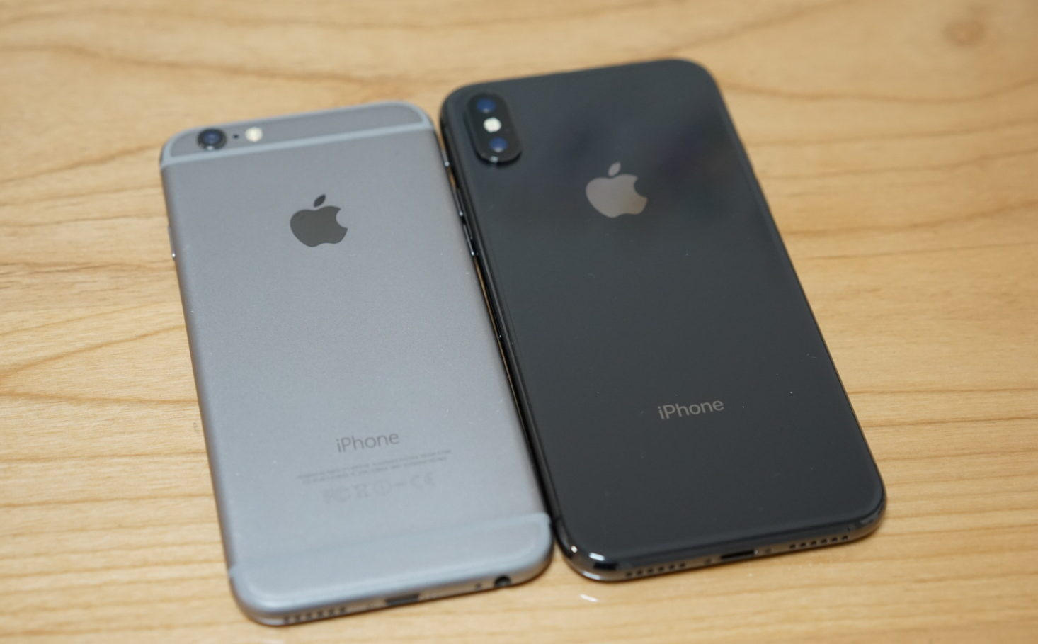 comparison between iphone x and iphone 6