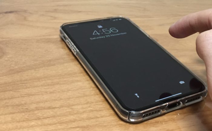 photo iPhone X touch for starting iPhone