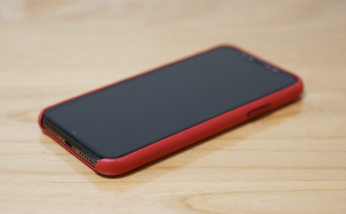 Iphone X 純正レザーケース Red と画面フルカバーフィルムの組合せが見とれるほど美しい エンジニアが学んだことをお伝えします