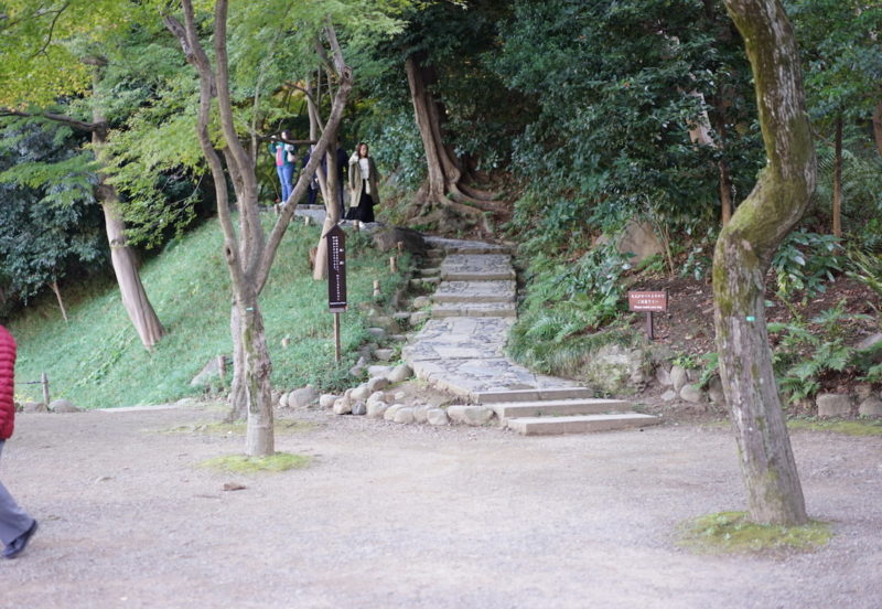小石川後楽園　階段