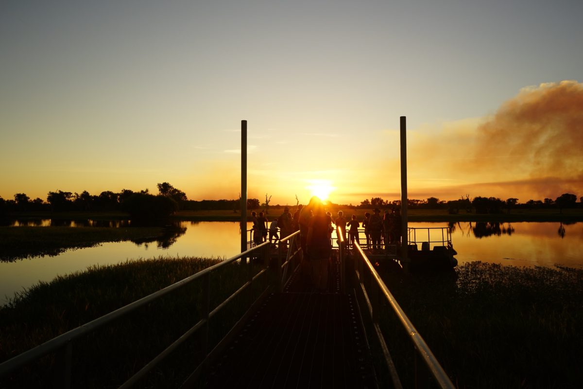 Yellow water Kakadu sunset