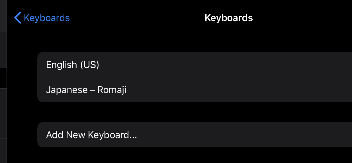 言語を選ぶ iPad Pro magic keyboard