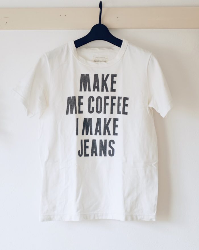 フルカウント Tシャツ MAKE ME COFFEE I MAKE JEANS