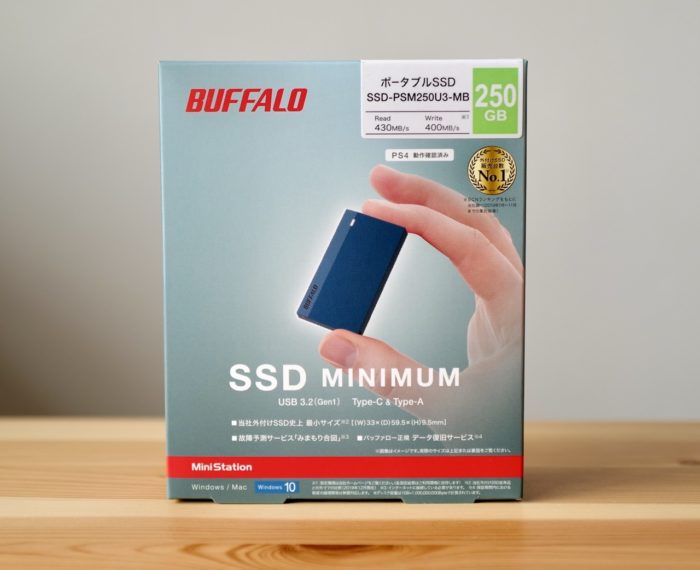 Buffalo ssd minimum PSM250 箱