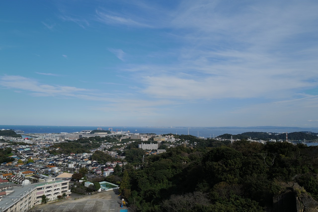 鷹取山 展望台からの景色