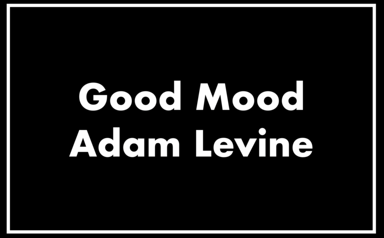 Good Mood Adam Levine