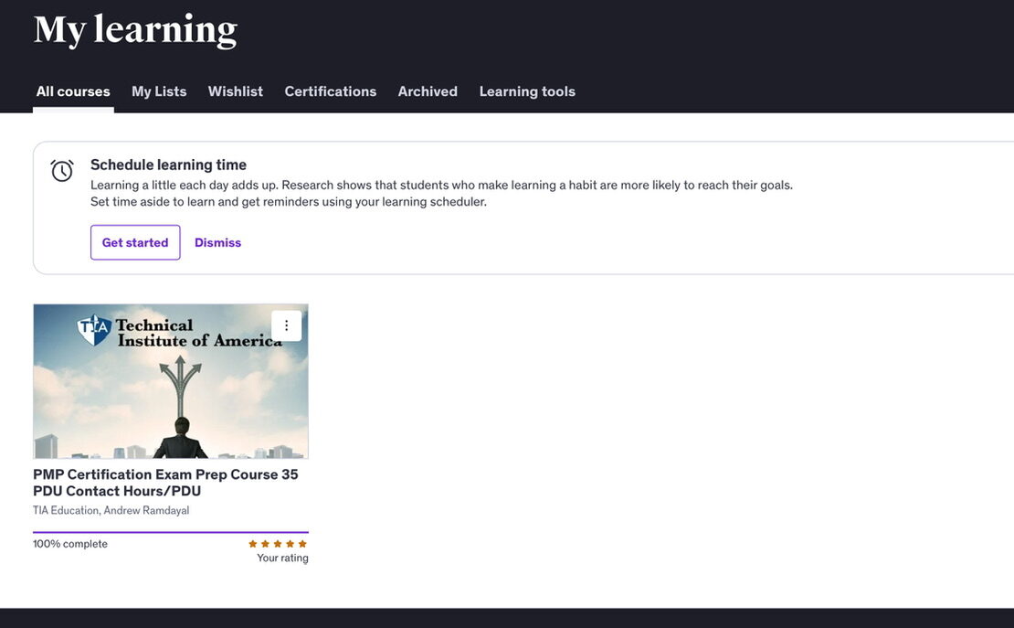 【Udemy】PMP Certification Exam Prep 35 PDU Project Management Courseを完了し ...