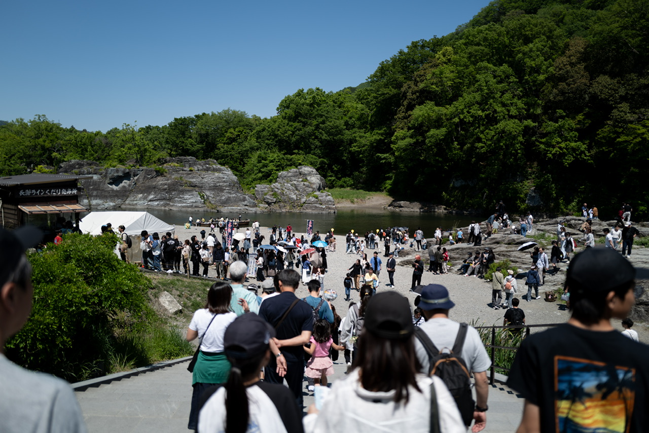 長瀞 船乗り場へ